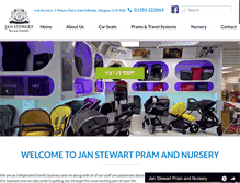 Tablet Screenshot of janstewartprams.com